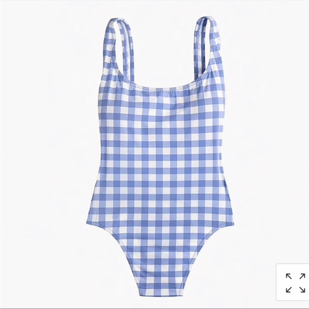 J.Crew gingham one piece swimsuit